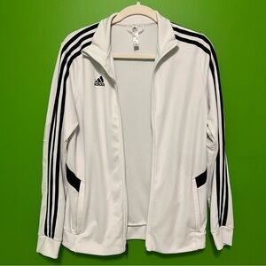 Woman’s Adidas White Zip Up